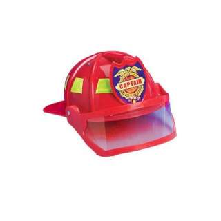    Deluxe Child Firefighter Hard Hat Toy Helmet & Visor Clothing