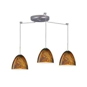 Besa Lighting 3JC 4470CE SN Ceylon Vila Three Light Incandescent 