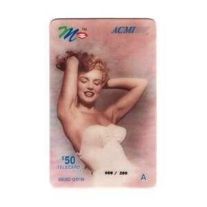  Marilyn Collectible Phone Card: $50. Marilyn Monroe A 