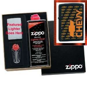  Chevy Orange Logo Zippo Lighter Gift Set: Health 