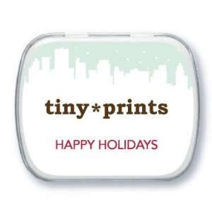 Business Holiday Mint Tins   Snowy City By Le Papier Boutique  