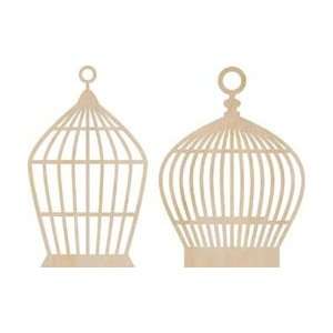   Wood Flourishes 2/Pkg Birdcages; 3 Items/Order Arts, Crafts & Sewing