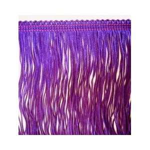  4 Long Bishop Purple Chainette Fringe Trim Rayon 078 By 