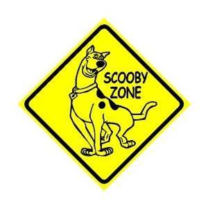  SCOOBY ZONE sign * street dog cartoon CUTE