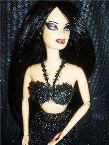 Gothic Mermaid ~ Wicked Gothic Sea Siren barbie doll ooak  