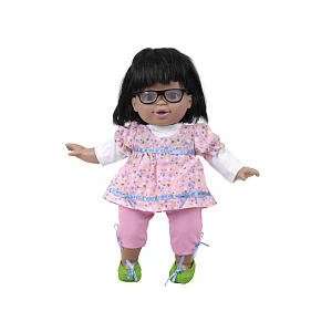   14 inch Doll   African American Girl with Black Hair Toys & Games