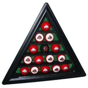  Pool Ball Display Case   Black: Sports & Outdoors