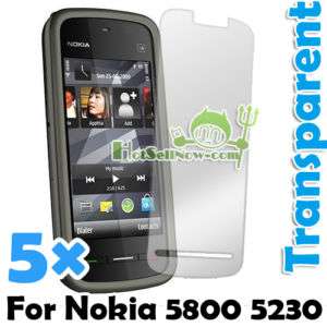 Transparent Screen Protector For Nokia 5800 5230  