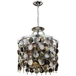 Black Magic Crystal and Pearl 19 Wide Pendant Chandelier