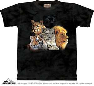 TIGER, LION + TOP CATS CHILD T SHIRT THE MOUNTAIN  