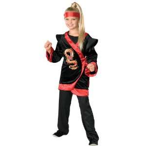   Costumes Red Dragon Ninja Child Costume / Black/Red   Size Small