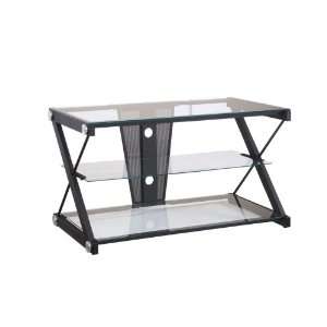  Powell Z Sandy Black TV Stand: Home & Kitchen