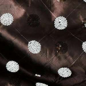  58 Wide Sequined Taffeta Black Fabric By The Yard: Arts 