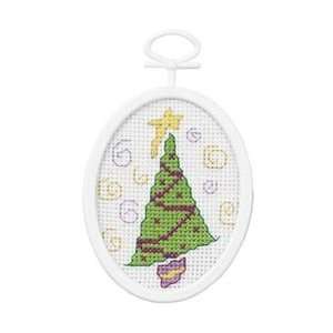  Retro Tree Mini   Beginner Cross Stitch Kit