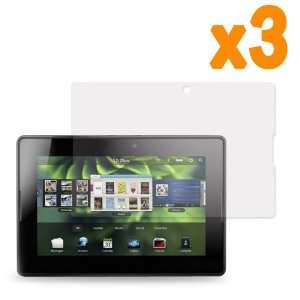  3X Screen Protector For Blackberry 4G Playbook Cell 