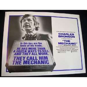  The Mechanic   Charles Bronson   Original Half Sheet Movie Poster 