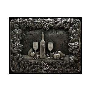 Unique Designs Grape Frame 20 x 15.5 Metal Mural  Kitchen 