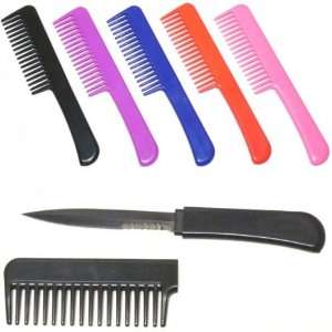  Blue CIA Agent Comb with Hidden Knife 2pk 