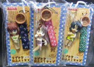 Love Hina Cell Phone Charm Strap Figure set of 3  