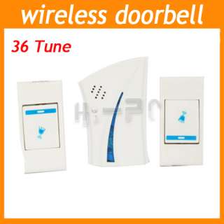   36 Tune Melody 2 Remote Control 1 Wireless Doorbell Door Bell  