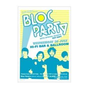  BLOC PARTY   Limited Edition Concert Poster   by Jazz 