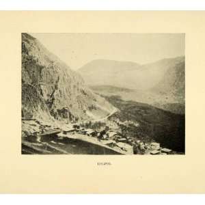  1898 Halftone Print Delphi Greece Landscape Mount Parnassus Oracle 