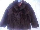 Vintage Black Rabbit Fur Jacket Size M Chill Chasers  