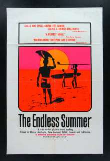 ENDLESS SUMMER * 1SH ORIG MOVIE POSTER 1966 SURF BEACH  