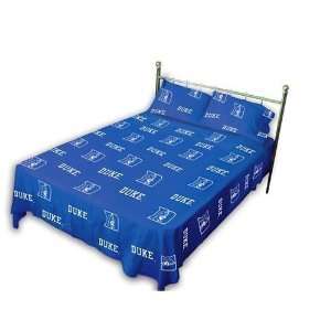  Duke Blue Devils Printed Sheet Set Queen   Solid 