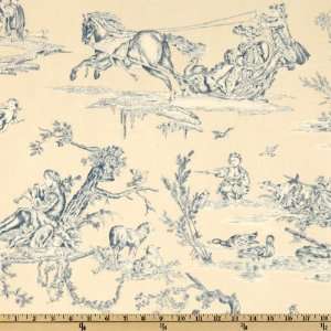   Jardin Toile Light Blue Fabric By The Yard Arts, Crafts & Sewing