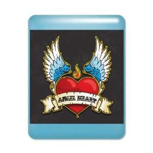 iPad Case Light Blue Winged Angel Heart 