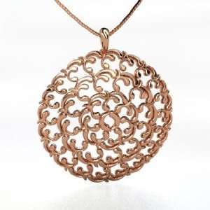  Thangka Pendant, 14K Rose Gold Necklace: Jewelry