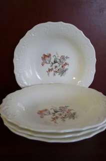 VINTAGE CANONSBURG SET OF 4 SOUP PLATES THE HALLMARK OF QUALITY 