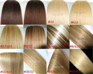 The Most Popular 22 Clip In Real Human Hair Extensions In 12 Colors 