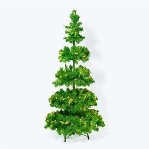  4Ft.   Dept. 56 Green Wreath Style Tinsel Holiday Christmas Tree 