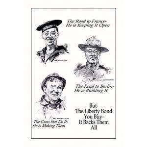  Paper poster printed on 20 x 30 stock. But   The Liberty Bond 