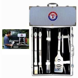  Texas Rangers MLB 8pc BBQ Tools Set: Sports & Outdoors