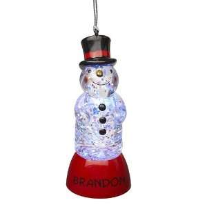   Color Changing Lighted Snowman Ornament Brandon: Home & Kitchen