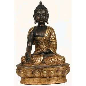  Tibetan Bronze Gilt Statue Medicine Buddha Everything 