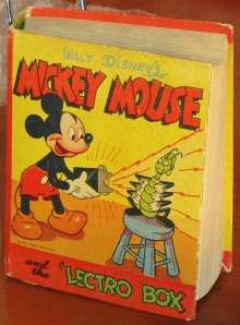 Vintage Big Little Book Mickey Mouse and the Lectro Box  