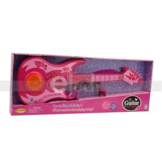 High Quality HK 9000B Children Electric Guitar Toy Pink  