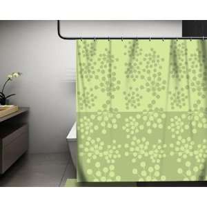 Flower Bomb Shower Curtain by EM in Green: Home & Kitchen