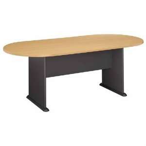   BEECH 82 INCH RACETRACK CONFERENCE TABLE BY BUSH: Furniture & Decor