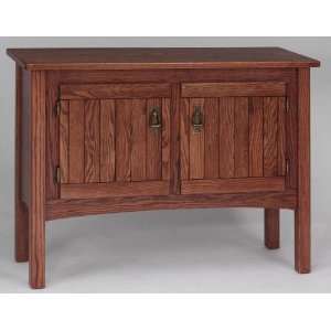  #939 Solid Oak Mission Storage Sofa Table: Home & Kitchen