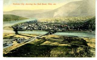 1910 Postcard Birds eye View of Dawson City Alaska  