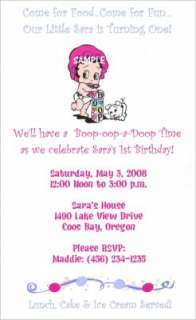 Betty Boop Birthday Party Invitations Kids or Adults  