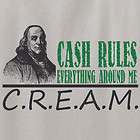 CREAM Cash Rules T Shirt Rap Hip Hip Wu Tang Clan
