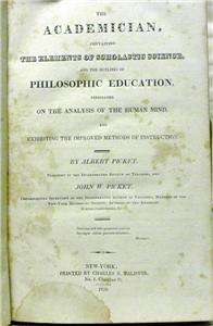RARE 1820 EDUCATION TEACHERS ACADEMICIAN ALBERT PICKET  