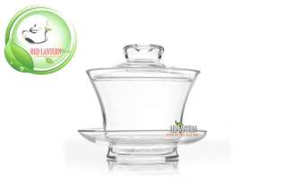 Clear Glass Gaiwan 100cc Heat Resistant Gongfu Tea  