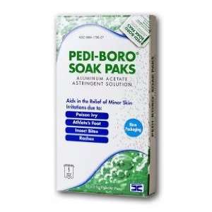  Pedi Boro Soak Paks 12s   Case of 3 boxes Health 